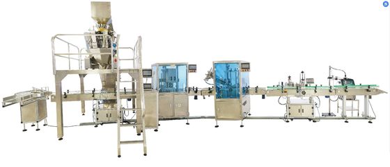 Canned Sardine Sterilization Food Packaging Machines Automatic Capping And Labelling
